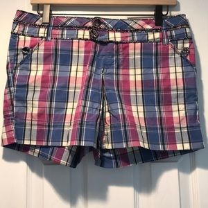 Candie’s plaid shorts 5” inseam, size 7